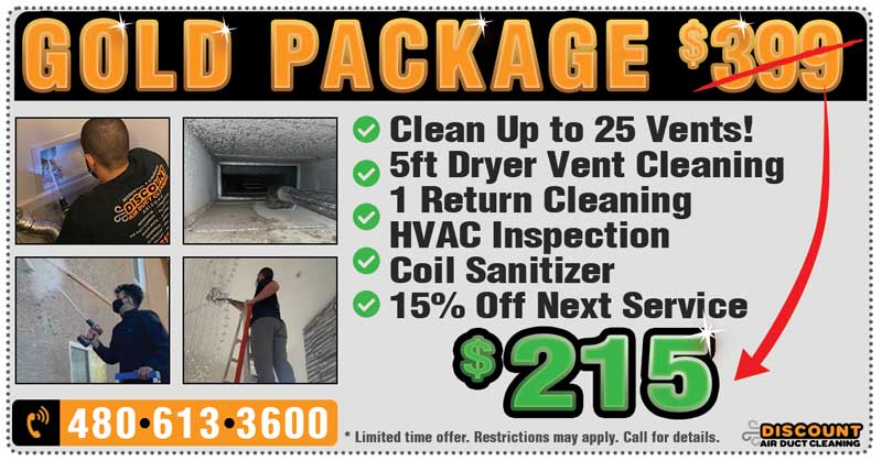 Air Duct and Dryer Vent Cleaning Coupon $215