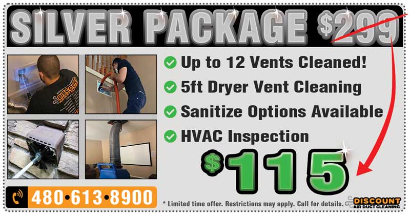 Air Duct and Dryer Vent Cleaning Coupon $115