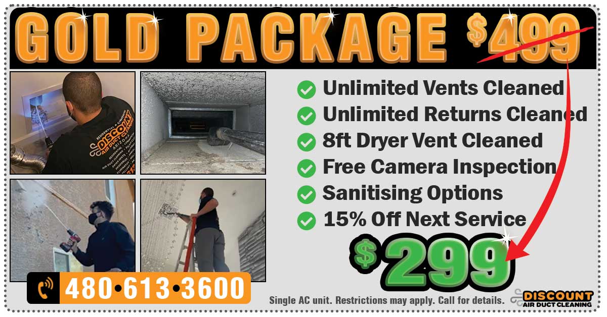 coupon Discount air Duct Cleaning $299