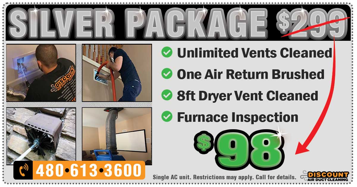 Discount air Duct Cleaning promo $98